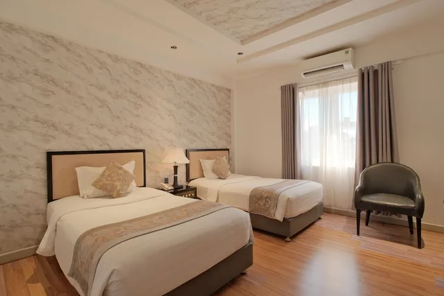 غرفة سوبيريور بسريرين منفصلين بإطلالة على المدينة، Rosaleen Boutique Hotel 5/10