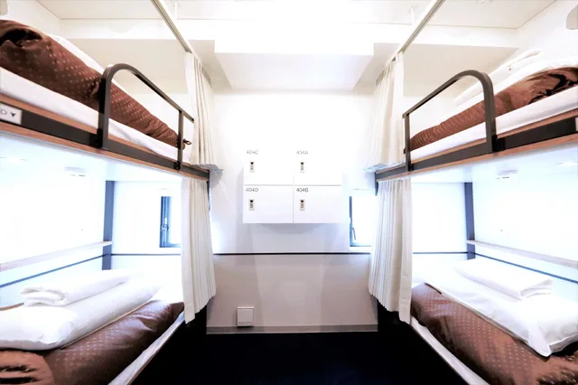 سكن مشترك بأربعة أسرّة للرجال، Webase Hakata - Hostel 1/1