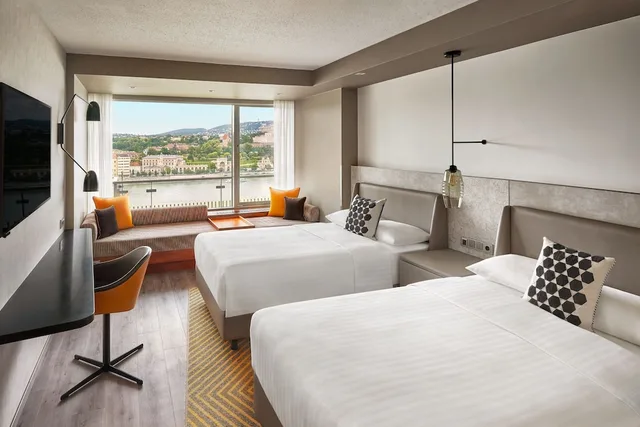 غرفة ديلوكس بسريرين منفصلين بإطلالة، Budapest Marriott Hotel 2/6