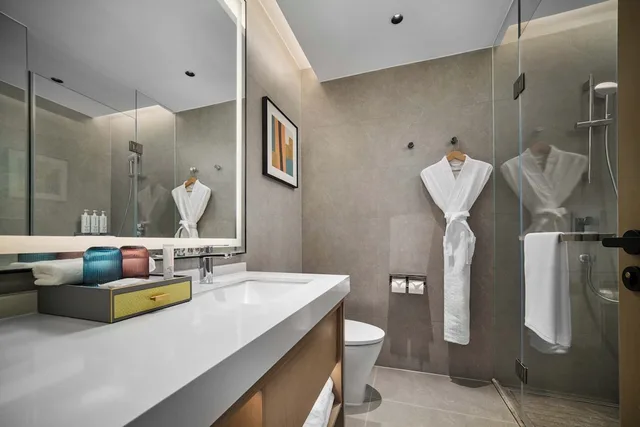 غرفة بسريرين منفصلين بإطلالة على الحديقة مع أريكة، Hyatt Place Nanjing Xuanwu 5/5