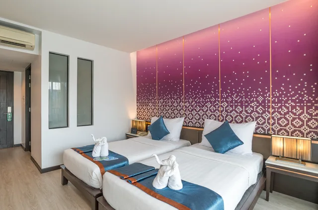 غرفة ديلوكس بسرير مزدوج أو سريرين منفصلين بإطلالة على المسبح، Ananta Burin Resort 1/6