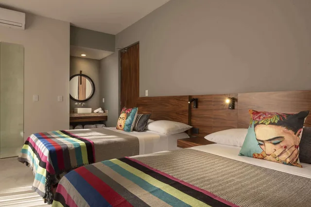 غرفة قياسية بسريرين مزدوجين، Sayulinda Hotel 2/3