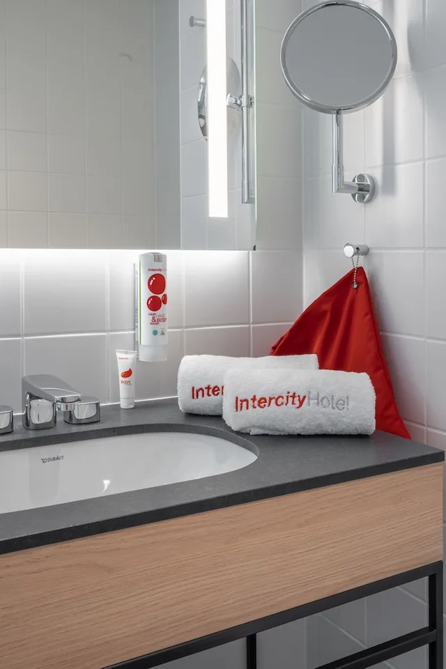 غرفة بسرير كوين لذوي الإعاقة، IntercityHotel Wiesbaden 4/4