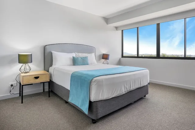 غرفة بسرير كوين بإطلالة على المرفأ، Gladstone Reef Hotel Motel 3/7