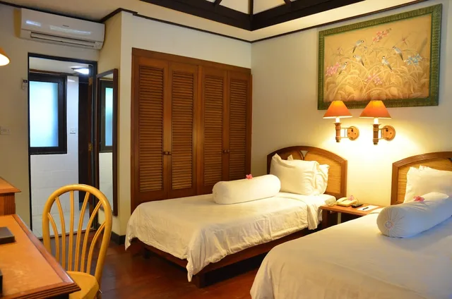 بنغل بسريرين منفصلين بإطلالة على الحديقة، Merumatta Senggigi Lombok 7/10
