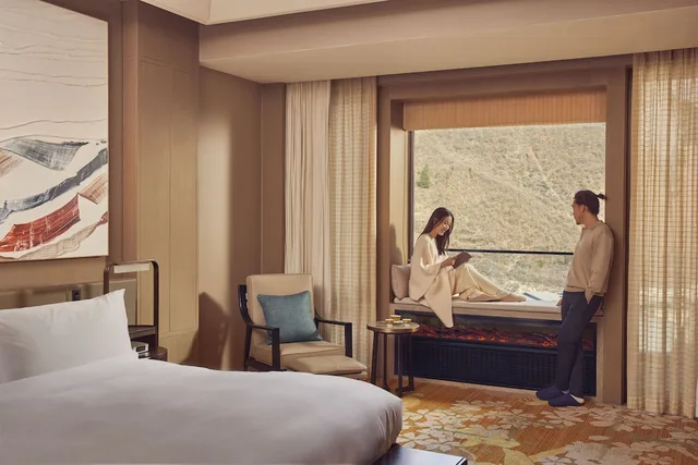 غرفة متصلة ديلوكس بسريرين منفصلين، Conrad Jiuzhaigou 2/3