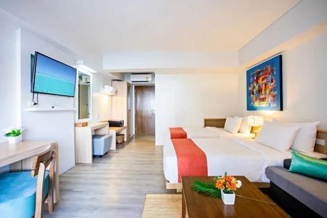 غرفة ديلوكس بسريرين منفصلين بإطلالة على المسبح، Wild Orchid Villa Krabi 3/10