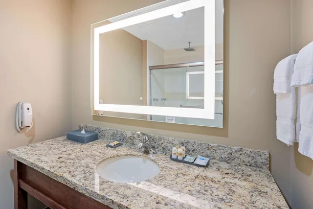 جناح عائلي بسرير كينج لذوي الإعاقة، La Quinta Inn Suites Houston Willowbrook 2/4