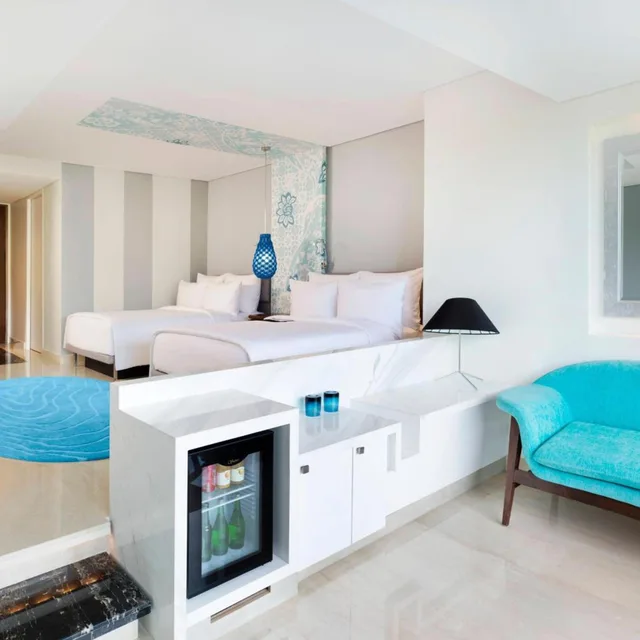 غرفة كلاسيكية بسريرين مزدوجين بشرفة، Le Meridien Bali Jimbaran Hotel 1/3