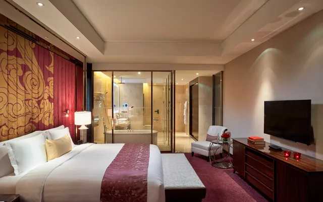 غرفة بريميوم بسرير مزدوج بإطلالة على الحديقة، Gran Melia Xian 2/3