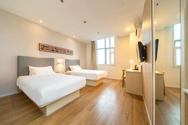 غرفة سوبيريور بسريرين منفصلين، Hanting Hotel Shanghai Songjiang Siting 2/3