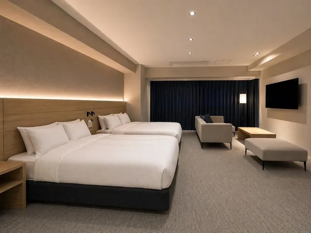 Deluxe, 2 Double Beds, Randor Hotel Sapporo Heritage 1/2