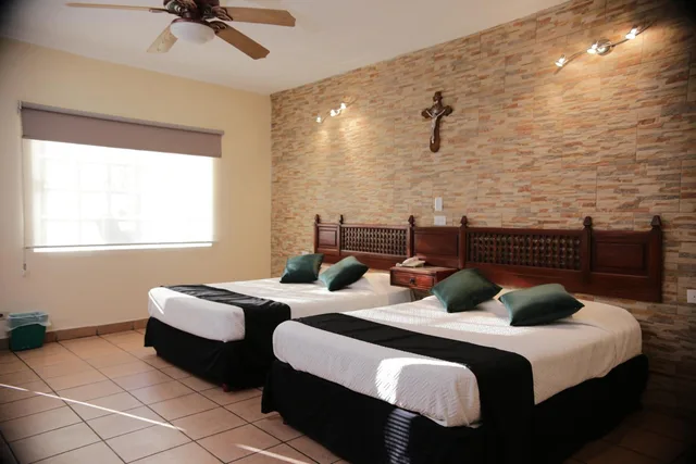 غرفة ديلوكس بسريرين مزدوجين، Hotel Posada Santa Fe 3/6
