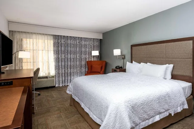 جناح بسرير كينج مع أريكة بحوض جاكوزي لذوي الإعاقة، Hampton Inn & Suites Florence Center 1/4