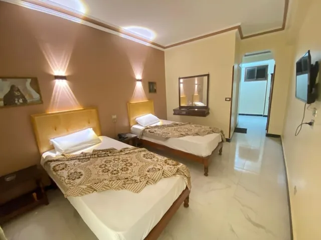 غرفة كومفورت بسريرين منفصلين بإطلالة على المدينة بشرفة، Shady Hotel 7/10