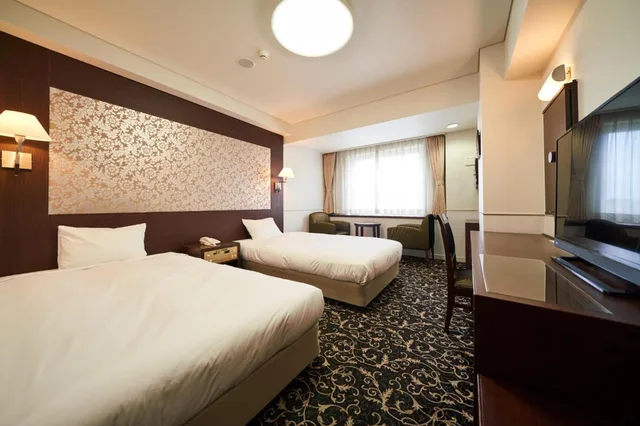Room, Twin Beds, West Wing، Hotel Global View Kushiro 3/6