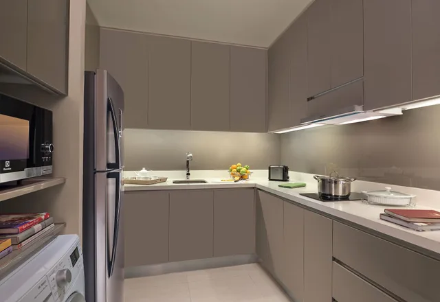 شقة ديلوكس بسرير كينج بغرفة نوم واحدة بمطبخ، Somerset Alabang Manila 6/7