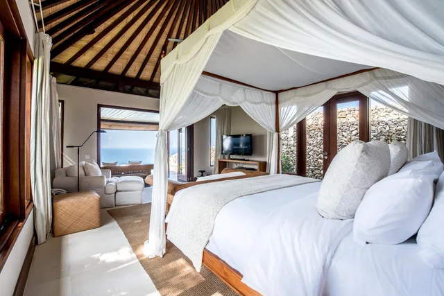 جناح بسرير كينج بإطلالة على البحر بغرفة نوم واحدة، The Ungasan Clifftop Resort 3/8