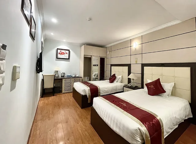 غرفة ديلوكس بسرير مزدوج أو سريرين منفصلين، Golden Cyclo Premier Hotel Powered By Fave 2/10