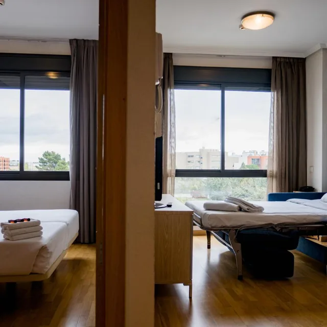 شقة بسرير فردي بغرفتي نوم، Compostela Suites 6/9