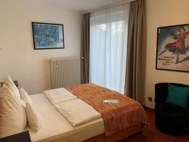 غرفة سوبيريور بسرير كوين بإطلالة على الفناء، Hotel Nymphenburg City 8/10