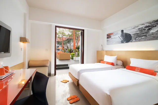Harris, Twin Beds, Garden Access، HARRIS Hotel Kuta Tuban 1/6