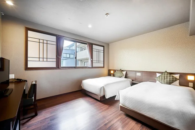 Semi Room, Deluxe, 2 Semi Double Beds، Hotel Kuu Kyoto 1/3