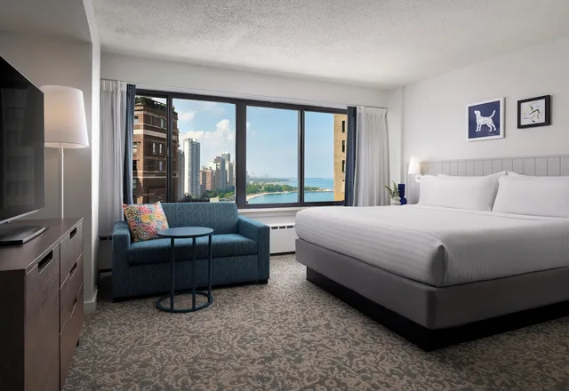 استوديو بسرير كينج بإطلالة على البحيرة لذوي الإعاقة، Sonesta ES Suites Chicago Downtown Magnificent Mile 1/6