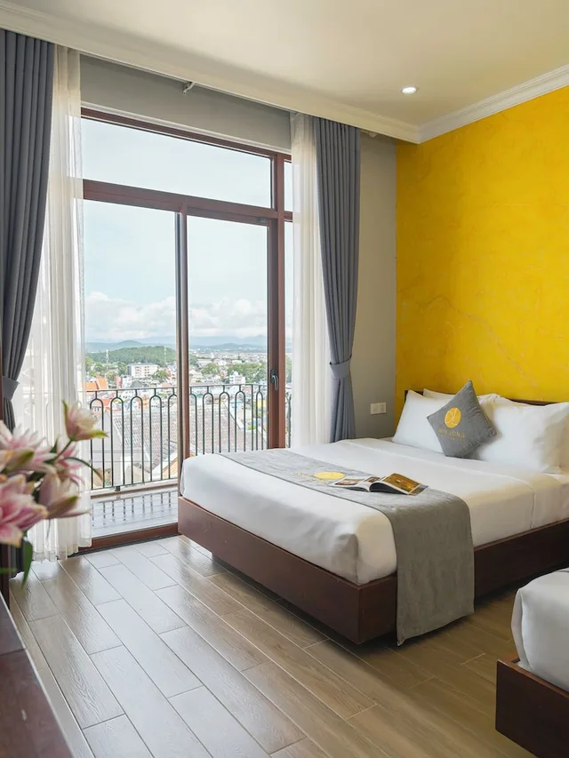 غرفة ديلوكس رباعية بسريرين كوين بشرفة، Duy Long Hotel 2/6