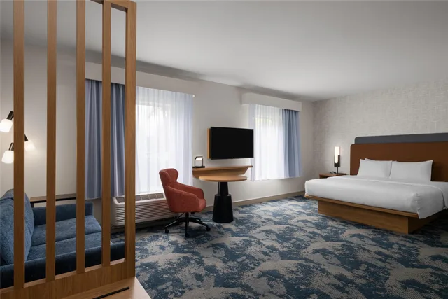 جناح استوديو بسرير كينج مع أريكة، Hampton Inn & Suites Southern Pines-Pinehurst 2/7