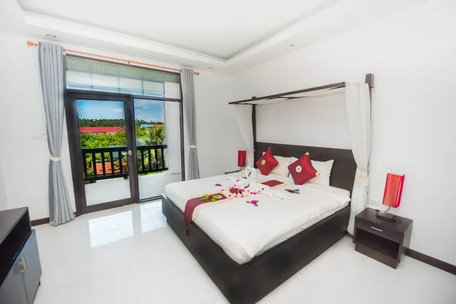 غرفة ديلوكس بسريرين منفصلين بإطلالة على المسبح، Monaburi Boutique Resort 2/10