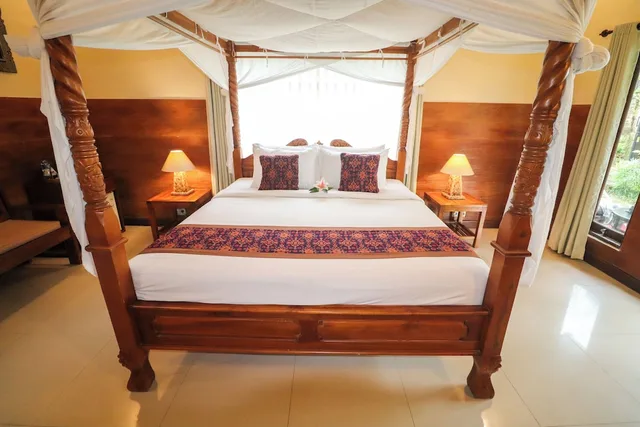 فيلا شهر العسل بسرير كوين بإطلالة على الحديقة، Villa Jj And Spa Ubud 8/10