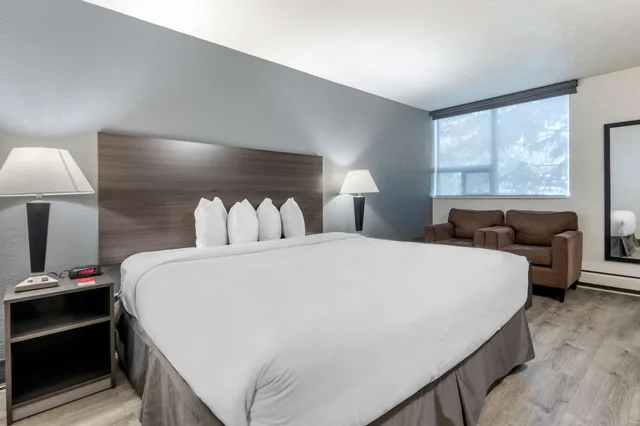 Room, King Bed, Super 8 by Wyndham Macleod Trail Calgary 3/4