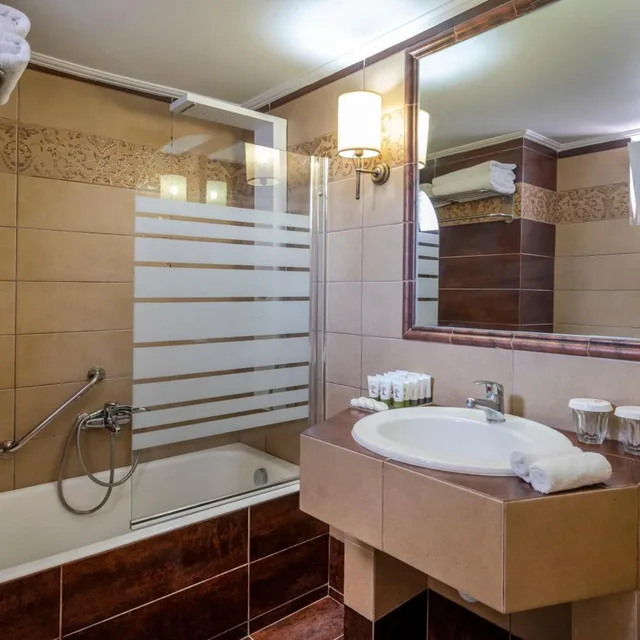 غرفة اقتصادية بسريرين منفصلين، Peridis Family Resort 1/1