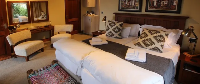 غرفة فاخرة بسرير مزدوج أو سريرين منفصلين، Hitgeheim Country Lodge Eco Reserve 3/6