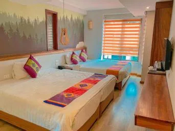 غرفة عائلية بإطلالة على الحديقة، Sapa Panorama Hotel 1/1