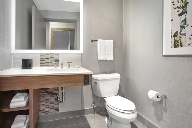 غرفة ديلوكس بسرير كينج، The Westin Calgary Airport 2/8