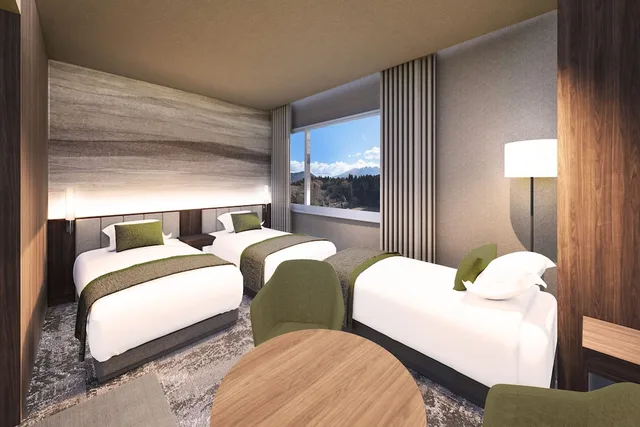 غرفة سوبيريور بسريرين منفصلين مع أريكة، Kamenoi Hotel Aso 2/4