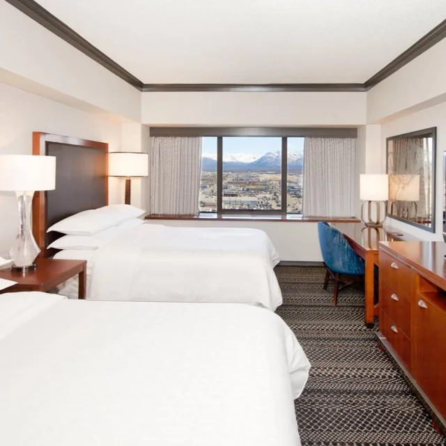 Guest Room, Deluxe, 2 Double Beds, Mountain or Bay View, High Floor, Sheraton Anchorage Hotel 2/9