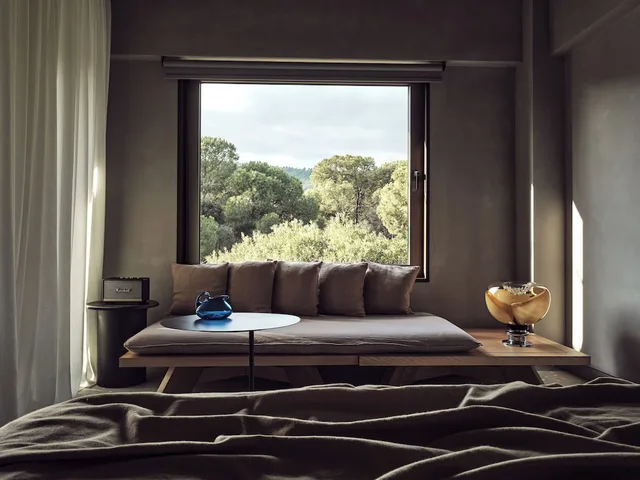 جناح جونيور بسرير كوين بشرفة مع أريكة، Ekies all Senses Resort 10/10