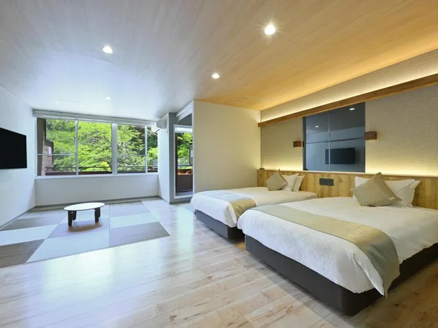 Japanese Western, Junior Suite, Classic, Futon Bed, Twin Beds, Outdoor Bath، Livemax Resort Sanuki Shionoe Onsen 1/1