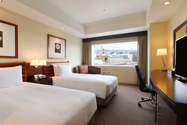 غرفة بريميوم بسريرين منفصلين بإطلالة على المدينة، Ana Crowne Plaza Okayama Formerly Ana Hotel Okayama 1/2