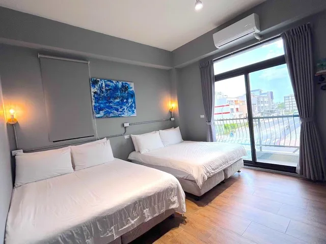 غرفة قياسية رباعية بسريرين مزدوجين بشرفة، Taitung Sun Forest BnB 3/10