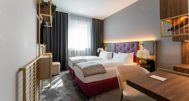 غرفة بسريرين منفصلين، Plaza Premium Muenchen 2/10