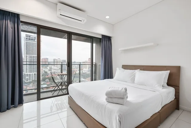 شقة بسريرين كوين بغرفتي نوم، Summer Suites KLCC Apartments 1/10