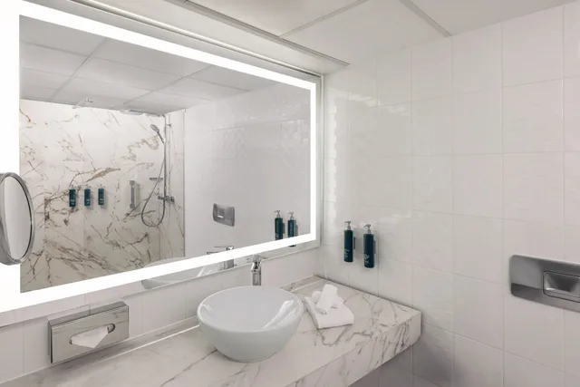 Room, King Bed, Water Front، Hilton Vienna Danube Waterfront 7/7