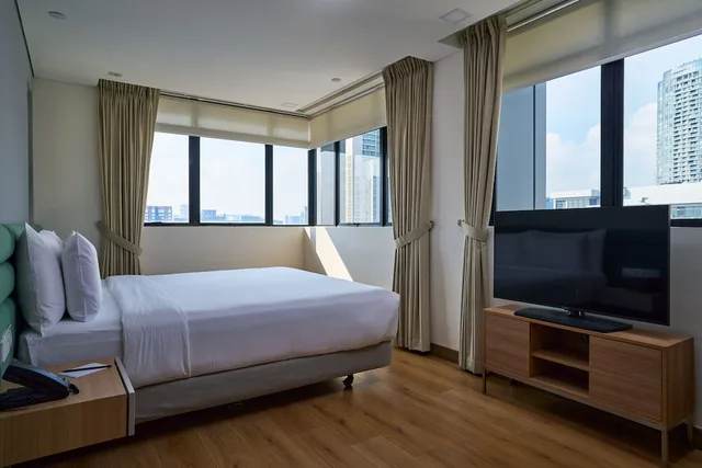 شقة بريميوم بسريرين كوين بـ3 غرف نوم، Novotel Living Singapore Orchard 2/7