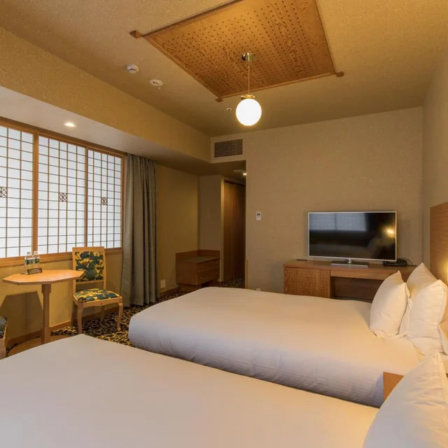 غرفة قياسية بسريرين منفصلين، Jr Kyushu Hotel Blossom Oita 8/10