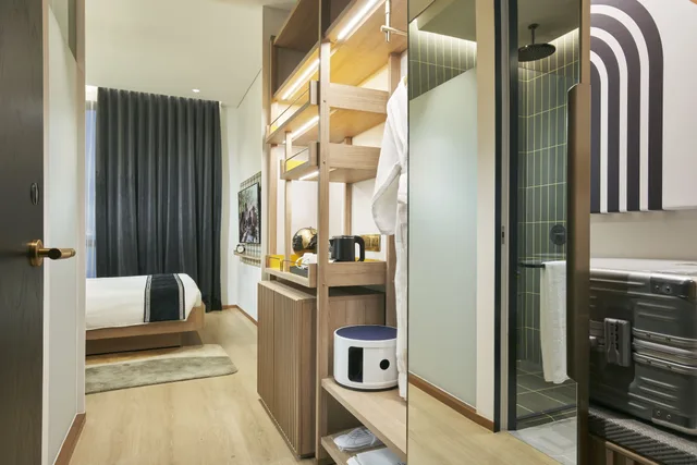 غرفة سوبيريور بسرير كوين، Citadines Connect City Centre Singapore 4/4