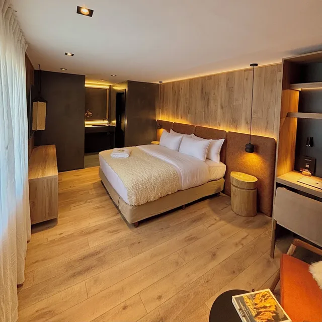 غرفة بريميوم بسرير كينج، Amigo Del Mundo Hosteria Y Apart Hotel 2/9